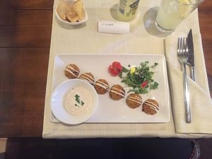 Falafel at Level Veggie Bistro in Madrid