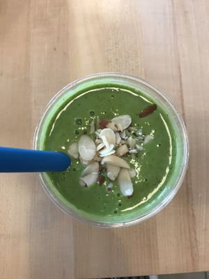The “Creamy Almond Date” add spinach! (Vegan) at The Juice Place in Charlottesville