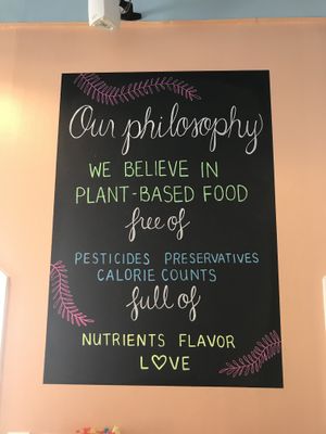 Their philosophy! ❤️ at The Juice Place in Charlottesville