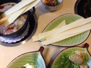 ... at Easy Zhilai Tea Pot Vegetarian Hot Pot in Lijiang