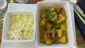 Caril de tofu at Bons Tempos in Vila Real