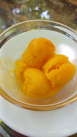 Sorvete de manga at Bons Tempos in Vila Real