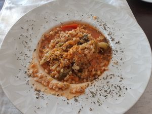 Cevadinha de legumes com sojal at Bons Tempos in Vila Real