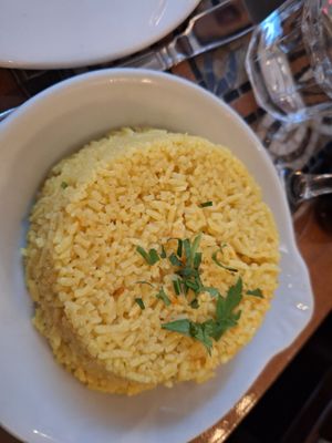 Saffron rice at The Cedar Tree in Dublin