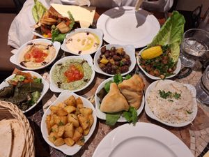 Mezze minus a couple of dishes at The Cedar Tree in Dublin