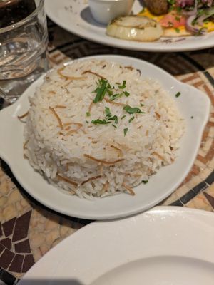 Rice with main at The Cedar Tree in Dublin