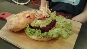 delicious burgers at Green Time in Auckland