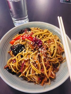 Fried noodle  at Green Time in Auckland
