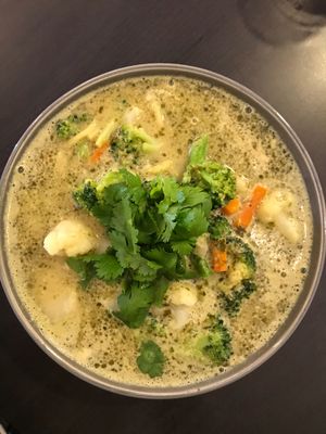 Vegan Thai curry  at Green Time in Auckland