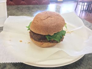 Gorilla Burger at Vegan Fresh in Loma Linda