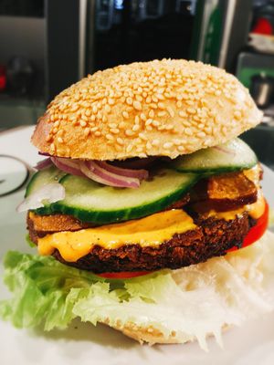 some of our new burgers ;) at Veggieman Xpress in Nuremberg