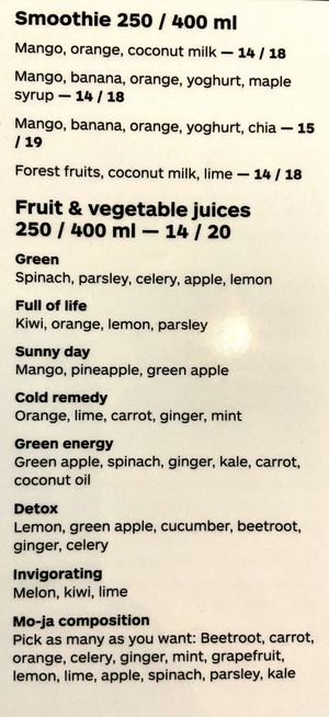 Menu 10 of 11, July 2021 at Mo-Ja Cafe in Krakow