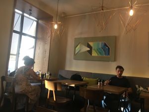 Inside  at Mo-Ja Cafe in Krakow
