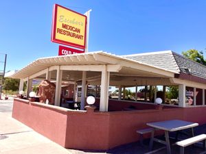 Outdoor seating   at Escobar's Mexican Restaurant in Kanab