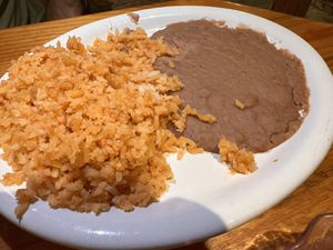 Rice and beans   at Escobar's Mexican Restaurant in Kanab