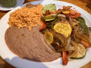 Veggie fajitas   at Escobar's Mexican Restaurant in Kanab