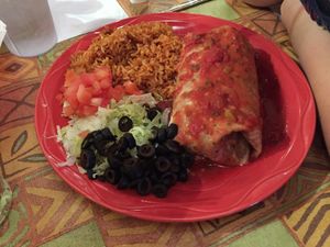 Bean Burrito  at Sam Diegos in Hyannis