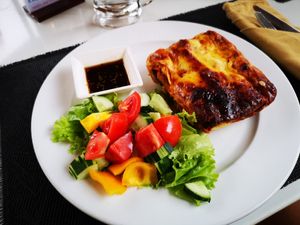 Lasagne at Capture Vietnam in Phong Nha