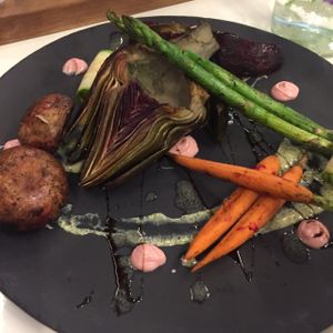 grilled veggies  at Vegan Inc - Miyana in Mexico City