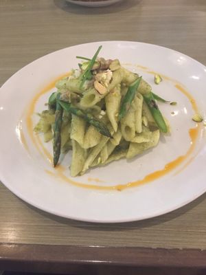 Pistacho pasta  at Vegan Inc - Miyana in Mexico City