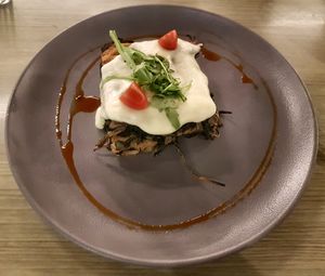 lasagne at Vegan Inc - Miyana in Mexico City