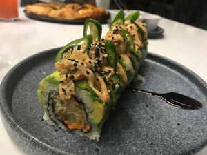 Sushi roll  at Vegan Inc - Miyana in Mexico City