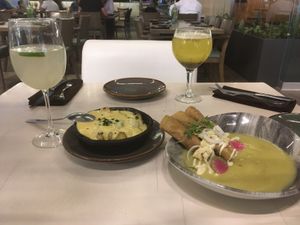 Papas Raclete... delicious at Vegan Inc - Miyana in Mexico City