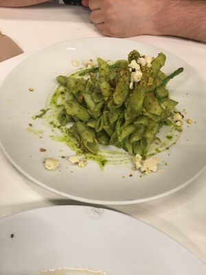 Pesto pasta, gluten free at Vegan Inc - Miyana in Mexico City