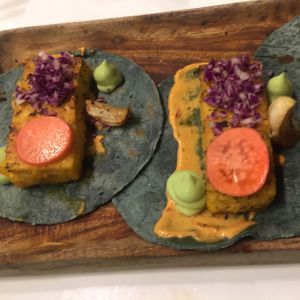 vegan inc tacos  at Vegan Inc - Miyana in Mexico City