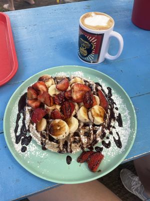   at Waffle Monkey in Tamarindo