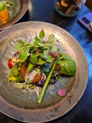 Vegan falafel mad at Onkel A in Vejle