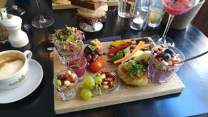 vegan brunch set, July 2, 2016 at Onkel A in Vejle