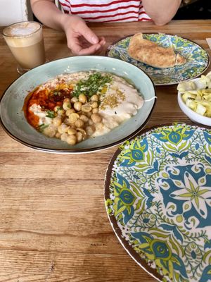 Humus bowl  at Umm Kulthum in Haifa