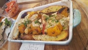 One of the main dishes at Umm Kulthum in Haifa