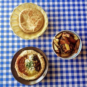 Hummus at Umm Kulthum in Haifa