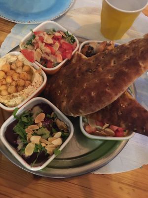 mixed salads  at Umm Kulthum in Haifa