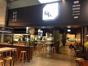 Entrance at 6K Foodmarket in Helsinki