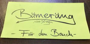 Menu  at Bämeräng in Berlin