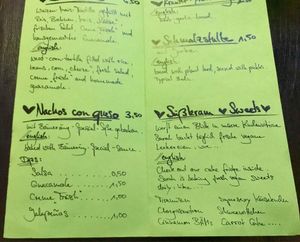 Menu food at Bämeräng in Berlin