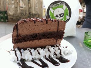 chocolate cake at Bämeräng in Berlin