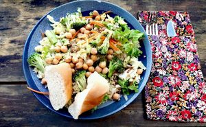 cuscus salad at Rising Sun Restaurant & Guesthouse in Koh Rong