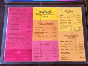 Menu at Rising Sun Restaurant & Guesthouse in Koh Rong