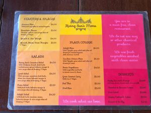 Menu at Rising Sun Restaurant & Guesthouse in Koh Rong