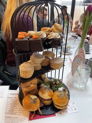 Vegan afternoon tea   at The Pudding Pantry in Nottingham