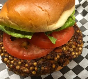 Earth Burger 2.0  at Guernsey Kitchen in Cambridge