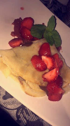 Vegan Nutella pancakes  at Green Zebra in Radom