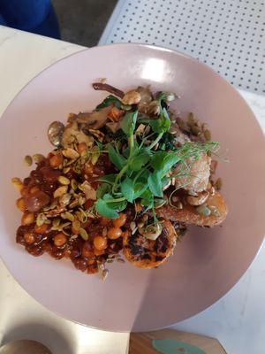 The Nourished Fry Up at Vitality Kitchen in Tauranga