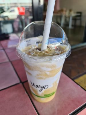 Mango Coconut Smoothie at Vitality Kitchen in Tauranga