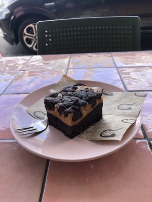 so good!! peanut butter brownie   at Vitality Kitchen in Tauranga