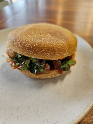 Delicious chutney. The photo I quickly snapped before I devoured this doesn't do it justice. at Vitality Kitchen in Tauranga